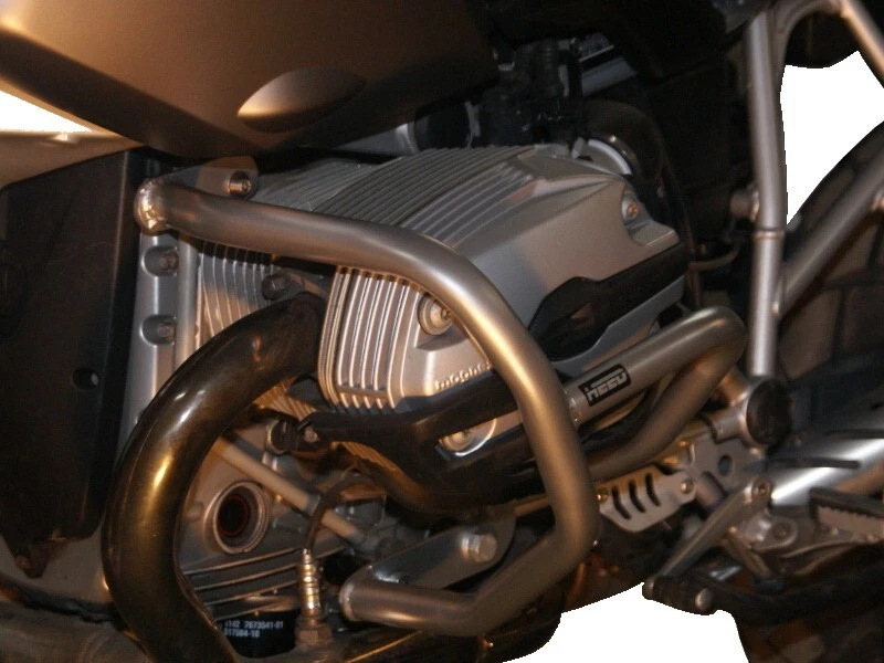 Paramotore Crash Bars HEED BMW R 1200 GS (2004-2012) - Basic argento protezione - Immagine 2 di 2