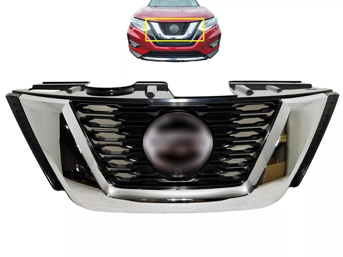 Fits 2017-2020 Nissan Rogue Grille Front Bumper Upper Grille