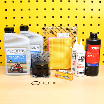 Set Original Ölfilter Luftfilter Ipone 80W90 MSK 5W40 Für: Aprilia Atlantic 500
