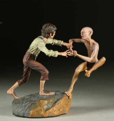 SS The Lord of the Rings Frodo Gollum Crack of Doom 1/6 Scale Statue ...