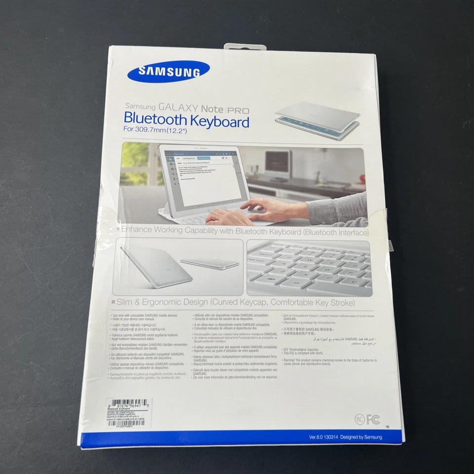 Samsung NotePRO 12.2/TabPRO 12.2 Galaxy Keyboard Cover White #EECP905UW - Image 2 of 4