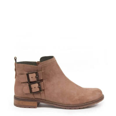 NEW - Official Barbour Womens Sarah Low Buckle Boot Taupe