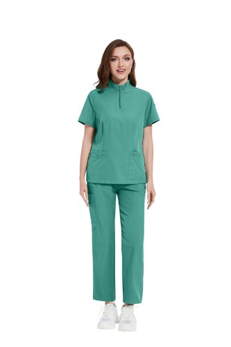 Lightweight Medical Scrub - Zip-Top & Straight Leg Pants for Doctor & Nursing Un - Picture 62 of 105