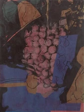 ANDY WARHOL Surrealism Poster or Rolled Canvas Print "GRAPES" E