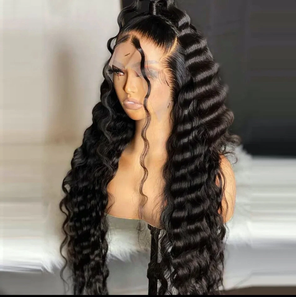 Peluca de cabello virgen brasileña sin pegamento 6x4 prensada estilo personalizado 24-30" Foto 4 de 4