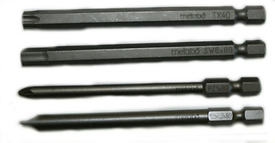 Metabo Bits Bit Torsion 89 mm PZ Torx SW Schlitz Sechskant Langbit Bithalter