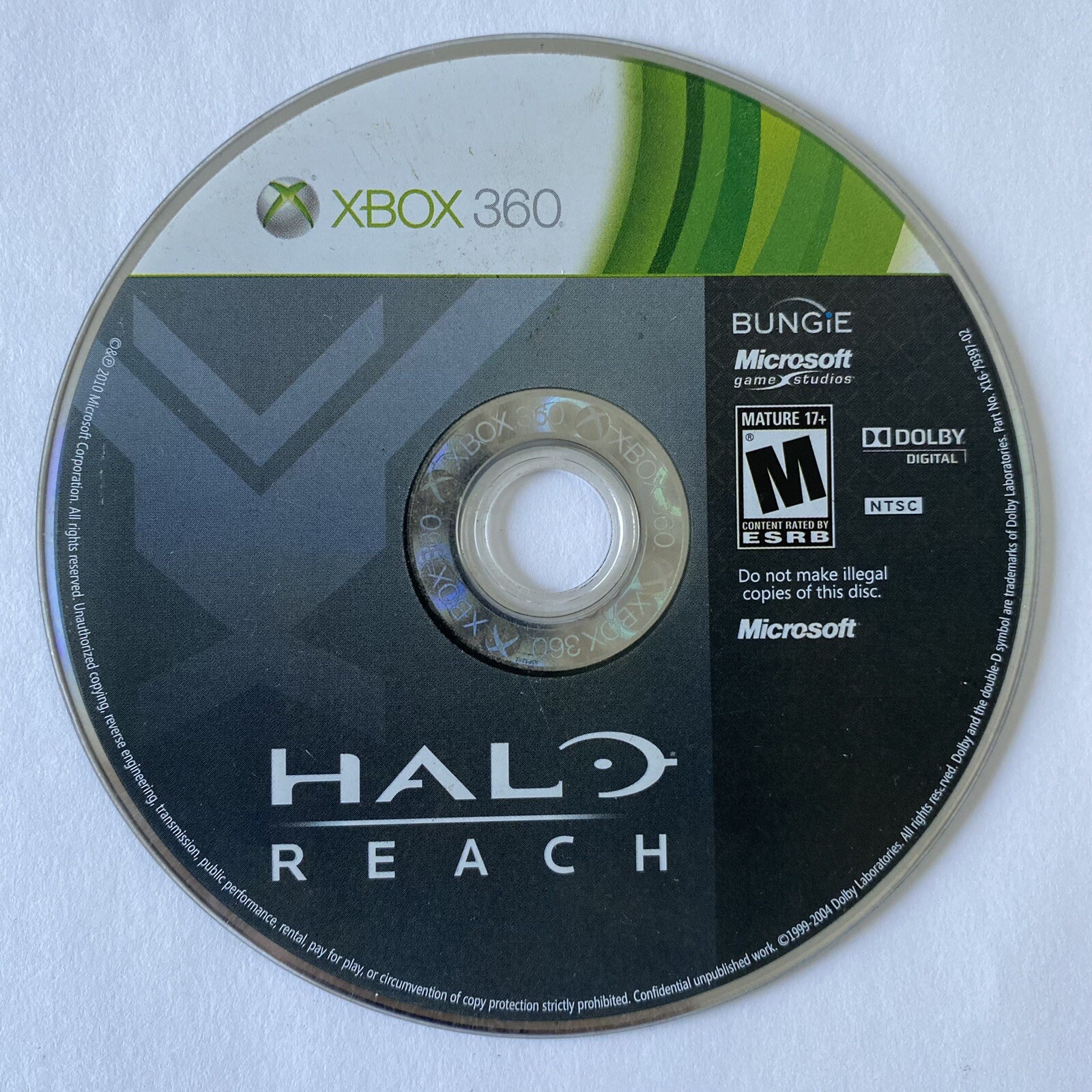 Halo Reach (Microsoft Xbox 360, 2010) Disc Only Tested