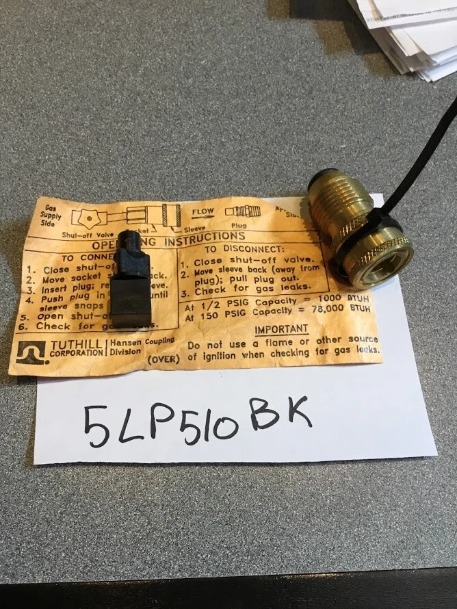 NEW Weber/Ducane Gas Grill Propane Tank Adapter Fitting-5LP510BK FREE  SHIPPING | eBay