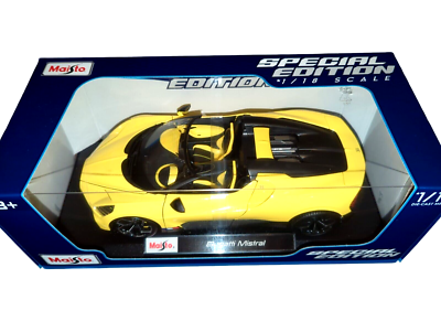 Maisto 1:18 Bugatti Mistral Speciale Special Edition Diecast Model
