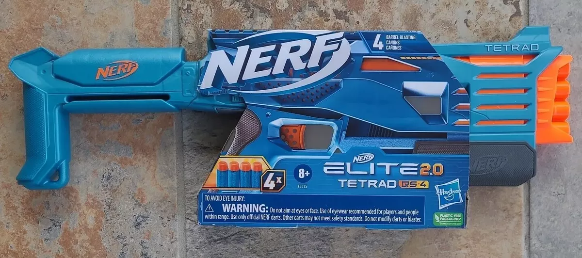 Nerf Elite 2.0 Tetrad QS-4 Dart Blaster 