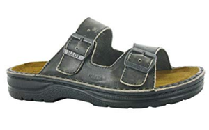 Naot Mikael Vintage Gray Leather Slide Comfort Sandal Men's sizes 40-48 NEW!! | eBay
