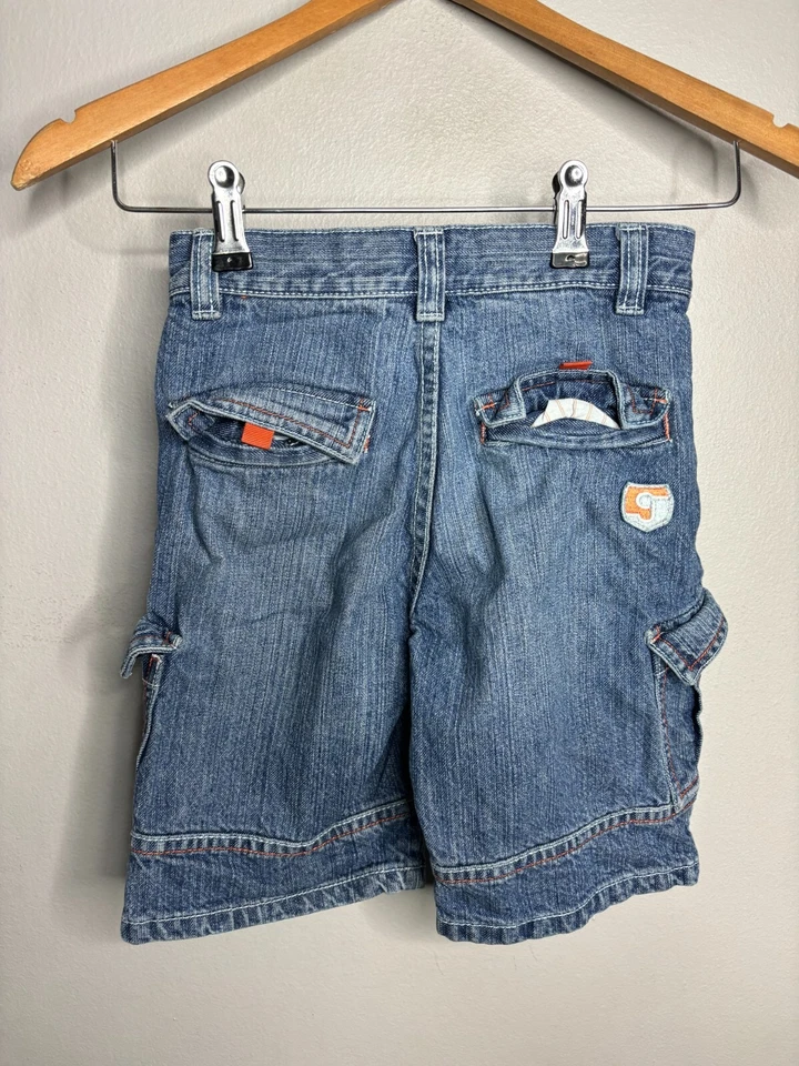 Shorts jeans vintage Sean John cargo grunge Y2K masculino tamanho 6 2252 - Imagem 4 de 4