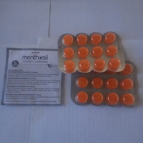 Menthosil Cough Orange 48 Lozenges For Sore Throats & Gives Relief Free Shipping - Picture 7 of 9