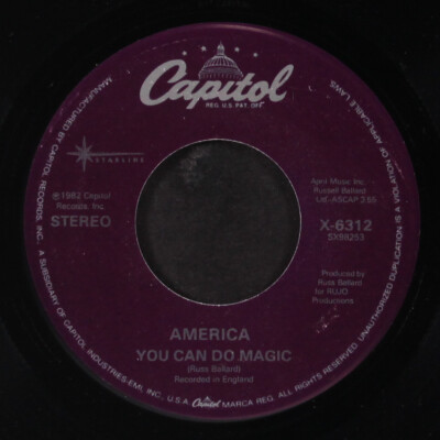 AMERICA: you can do magic / right before your eyes CAPITOL 7'' Single 45 RPM