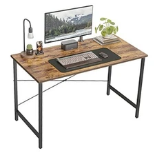  Computer Desk 47" Study Writing Table for Home Office, 47 inch Deep Brown