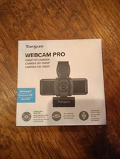 Targus Webcam Pro 1080P HD Camera Integrated Mic AVC041 Universal Compatibility