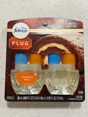Febreze Plug In Air Freshener, Odor-Fighting Scented Oil Refill, Pumpkin Roll