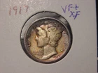 1917 MERCURY DIME VF + XF POPULAR DATE SHIPS FREE