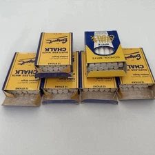 Lot of Vintage Chalk Sargent 5 Full Boxes and 1 Partial Box Mixed W/ School Mate