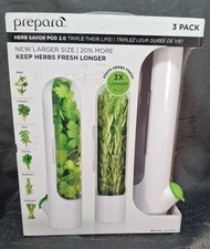Prepara Herb Veggie Saver New Larger Size 3 Pack Asparagus And More
