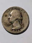 1936-P Washington Quarter, Circulated, 90% Silver, w/ Pleasant Toning