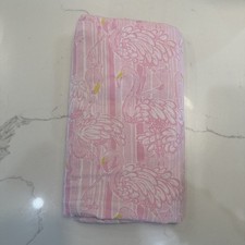 Lilly Pulitzer Exclusively Pottery Barn Organic Cotton Blanket 52 x 50" PINK