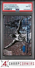 2012 FLEER RETRO FLAIR LEGACY ROW 0 #45 WILT CHAMBERLAIN HOF #/100 PSA 8