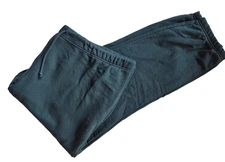 Men 3X Jogger Lounge Pants Forest Green Stretch Waist Cuffs Drawstring Pockets