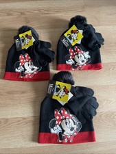 ABG Accessories-Disney NWT Minnie Mouse Beanie Hat and Flip top Gloves