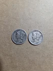 Silver Dimes 1941  Silver Dime 1942 Silver Dime Mercury Dimes