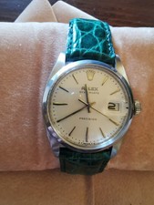 1970 ROLEX OYSTERDATE  Ref. 6694  Scatola E Controscatola Cinturino Coccodrillo