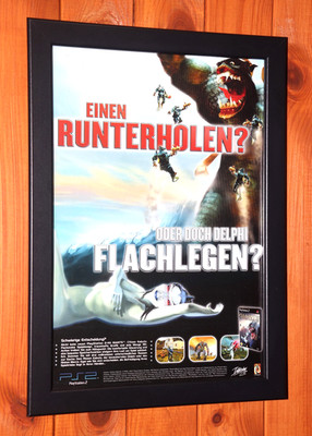 2001 Giants Citizen Kabuto Vintage Mini Werbeblatt Gerahmt Poster Ad Framed