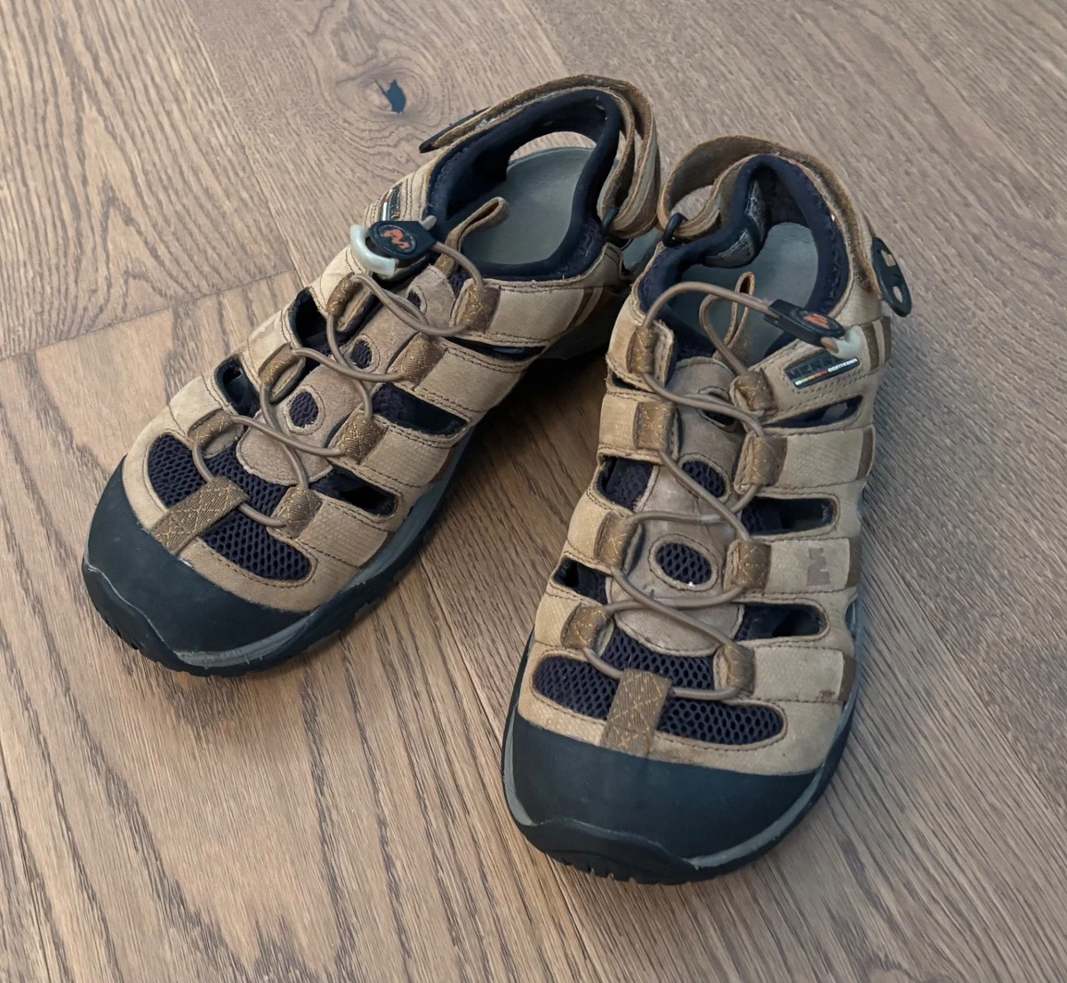 Merrell Kahuna 4 Hiking Sandals Mens‎ 12 Tan Suede Vibram Sole Sport Trail Merrell Brown Sandals for Men for sale | eBay main image 2
