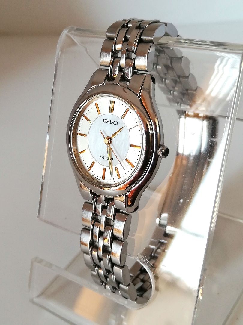 【稼働美品】SEIKO EXCELINE レディース腕時計 4J41-0030 Seiko Exceline 4J41-0030 Analog Quartz Women Annual