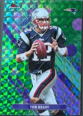 2025 Topps Finest - Tom Brady Green Geometric Refactor /75 SSP HOF