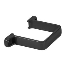FLOPLAST 65mm Square Flush Down Pipe Clip - Black - 2 PACK -FREE 1 Day Delivery