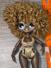 LOL Surprise OMG Movie Magic Studios Agent Soul Doll Rare HTF Doll Gold Afro