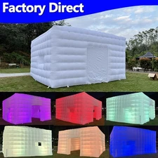 19.7x19.7x11.5ft Inflatable Nightclub w/ LED Lights Cube Tent For Wedding Party