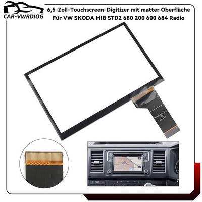 TOUCH SCREEN DIGITIZER MIB STD2 PQ GLAS ERSATZ Für VW SKODA LCD Display SEAT T6