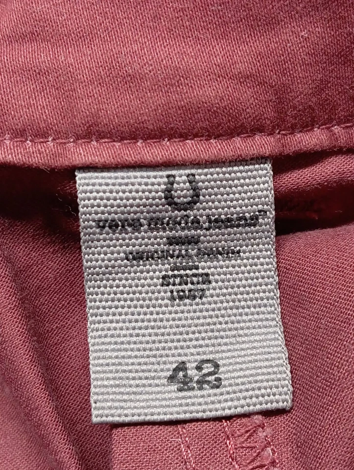 VERO MODA JEANS Pantalón de tubo Mujeres Pantalón Talla EU 42 rojo look casual - Imagen 4 de 4