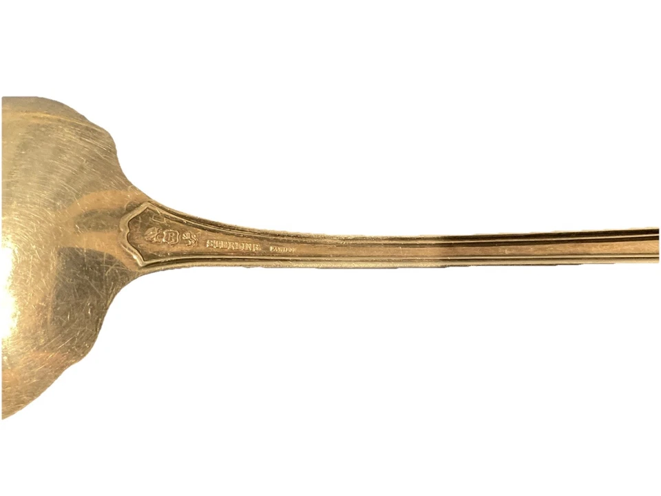 Cuchara para servir Sterling Reed and Barton, poco más de 12”.  ¡Difícil de encontrar! Foto 3 de 4