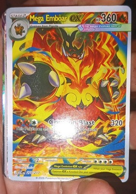 Mega Emboar ex 273/217 Me: Ascended Heroes Holo