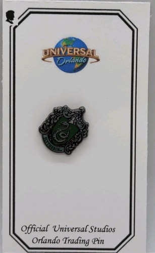 Harry Potter Mini Pin House Written Slytherin Green Logo & Snake Trade Free Ship - Picture 3 of 11