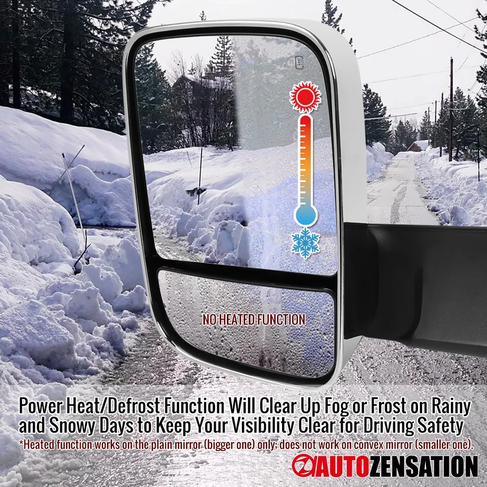 Fit 2013-2018 Dodge Ram 1500 Power Fold Heated Towing Mirrors+LED Signal+Puddle - Image 3 of 4