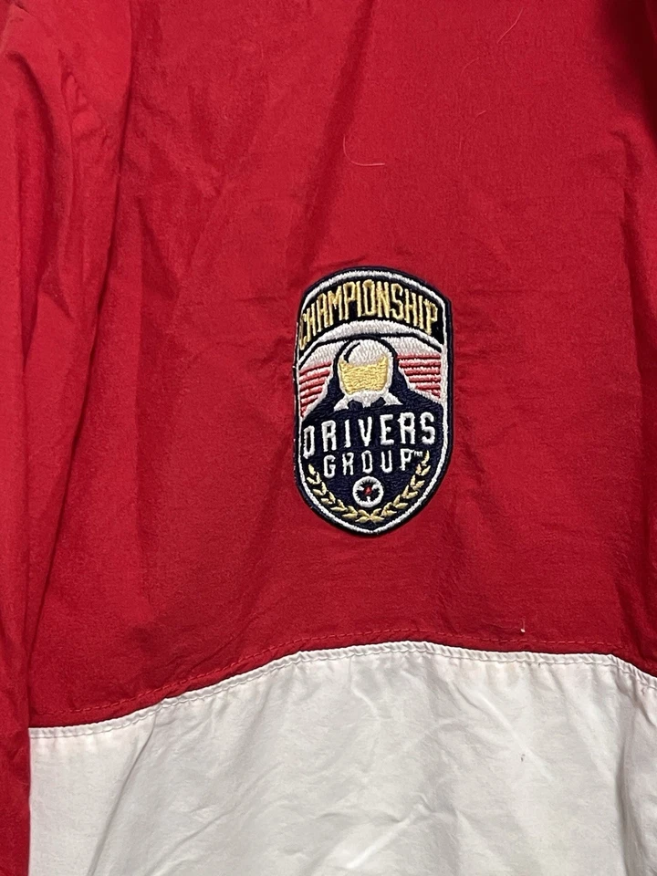 Vtg 90s DeLong Mario Andretti Racing Windbreaker Jacket Sz L Zip - Image 3 of 4