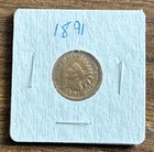 1891 Indian Head Cent Penny Bronze Circulated Good Very Good Quality. Must Have