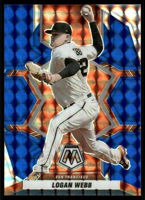 2022 Panini Mosaic Mosaic Blue #180 Logan Webb /99 - BB