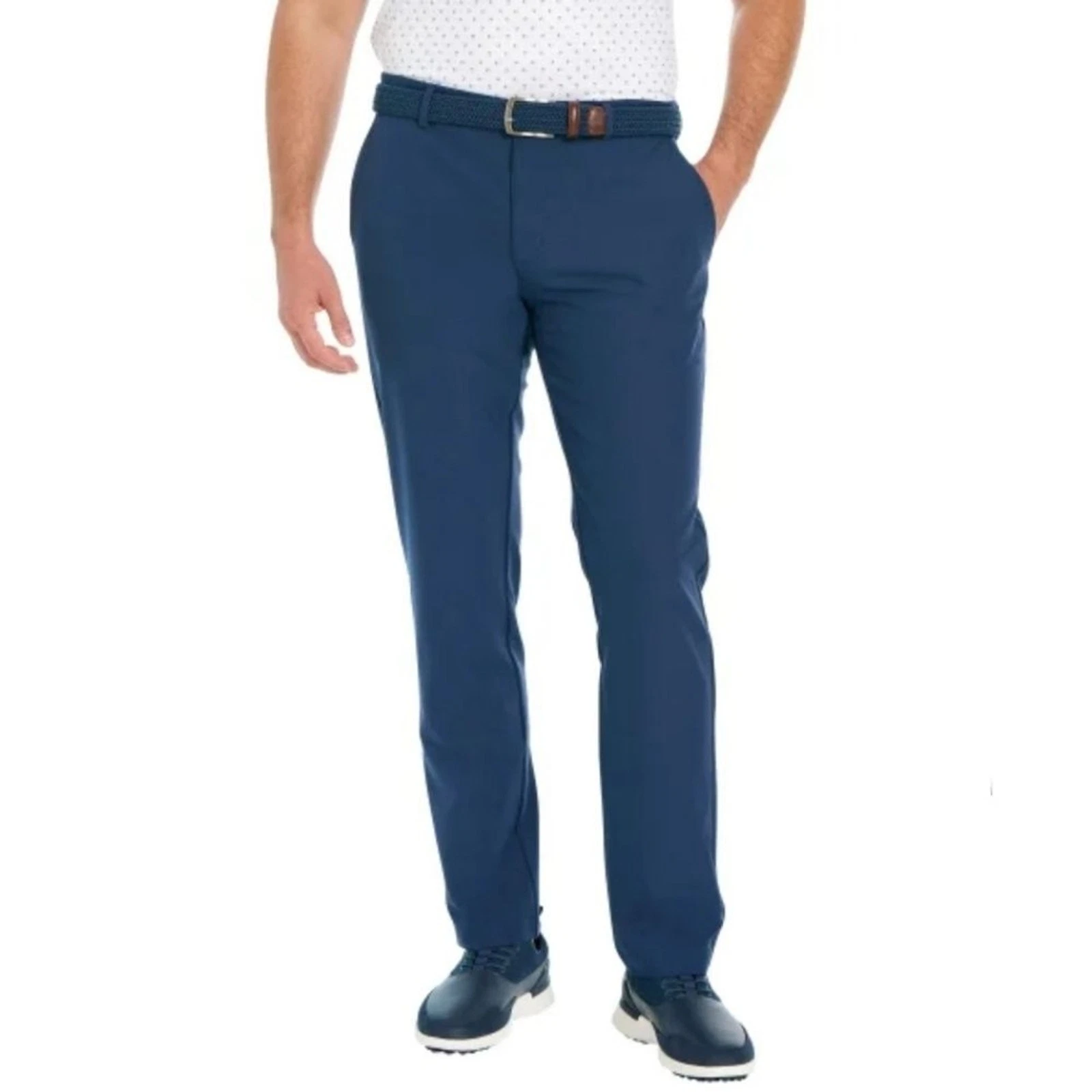 Greg Norman ML75 Men's 32x29 Luxe Performance Stretch Pants Flex Waistband Blue