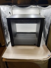 Vintage SONY SU-S5520 AUDIO RACK CABINET Simulated Wood with Glass Door