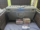 Vtg JVC RC-656JW Stereo Cassette Boombox Gray Tested Working With Cassettes #6